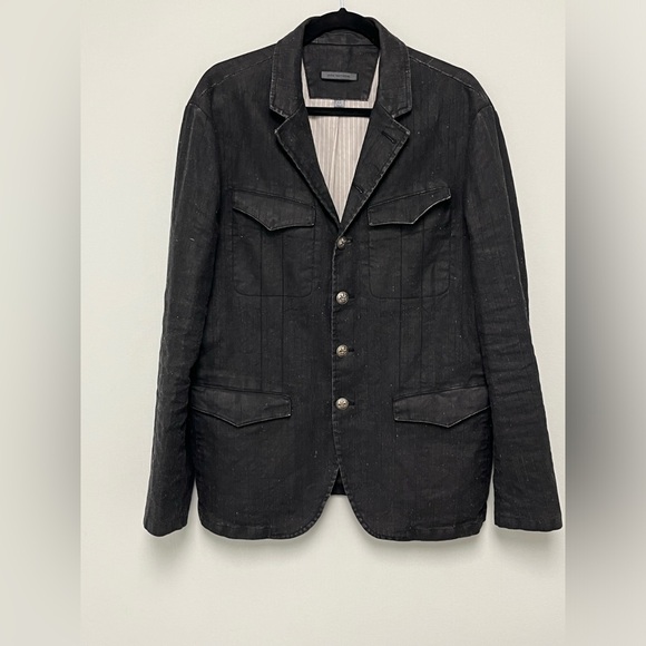 John Varvatos Collection Linen Button Front Jacket. Size EU 54 USA  44 - Picture 4 of 6